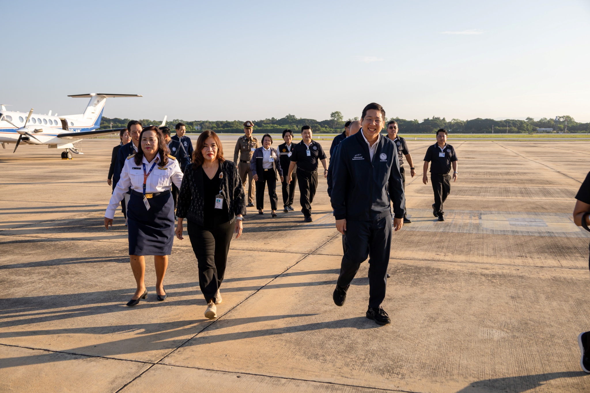 รองผู้ว่าฯ พิษณุโลก ให้การต้อนรับรัฐมนตรีช่วยว่าการกระทรวงคมนาคม ลงพื้นที่ตรวจราชการและติดตามงานด้านคมนาคม